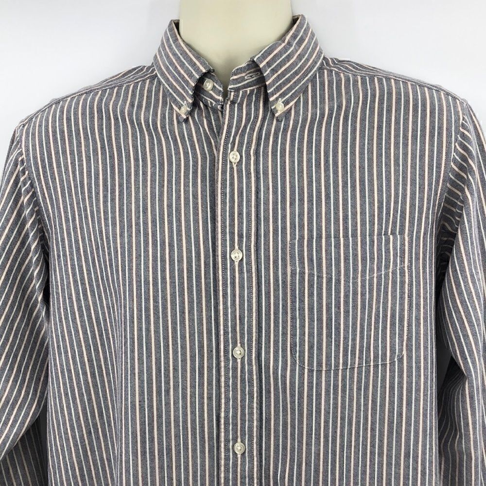 Cremieux men’s long sleeve striped Oxford shirt
